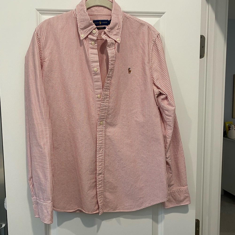 Ralph Lauren Pink Striped Women's Top
